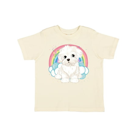 

Inktastic Maltese Dog Cute Gift Gift Toddler Toddler Girl T-Shirt