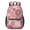 Geometric Flower and-1, variant on Geometric Flower and Dahlia White 17" School Backpacks for Teens,Waterproof Oxford Fabric,S-Shape Padded Straps for School,Travel,Hiking,Camping