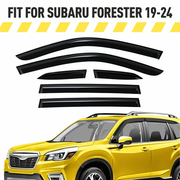 AEROGUYS Extra Durable Window Deflectors Tape-On Window Visors Rain Guards Fit for Subaru Forester 2019-2024 (Limited, Touring), Sun Visors, Wind VentVisors, Car Accessories - 6 pcs. AG0665