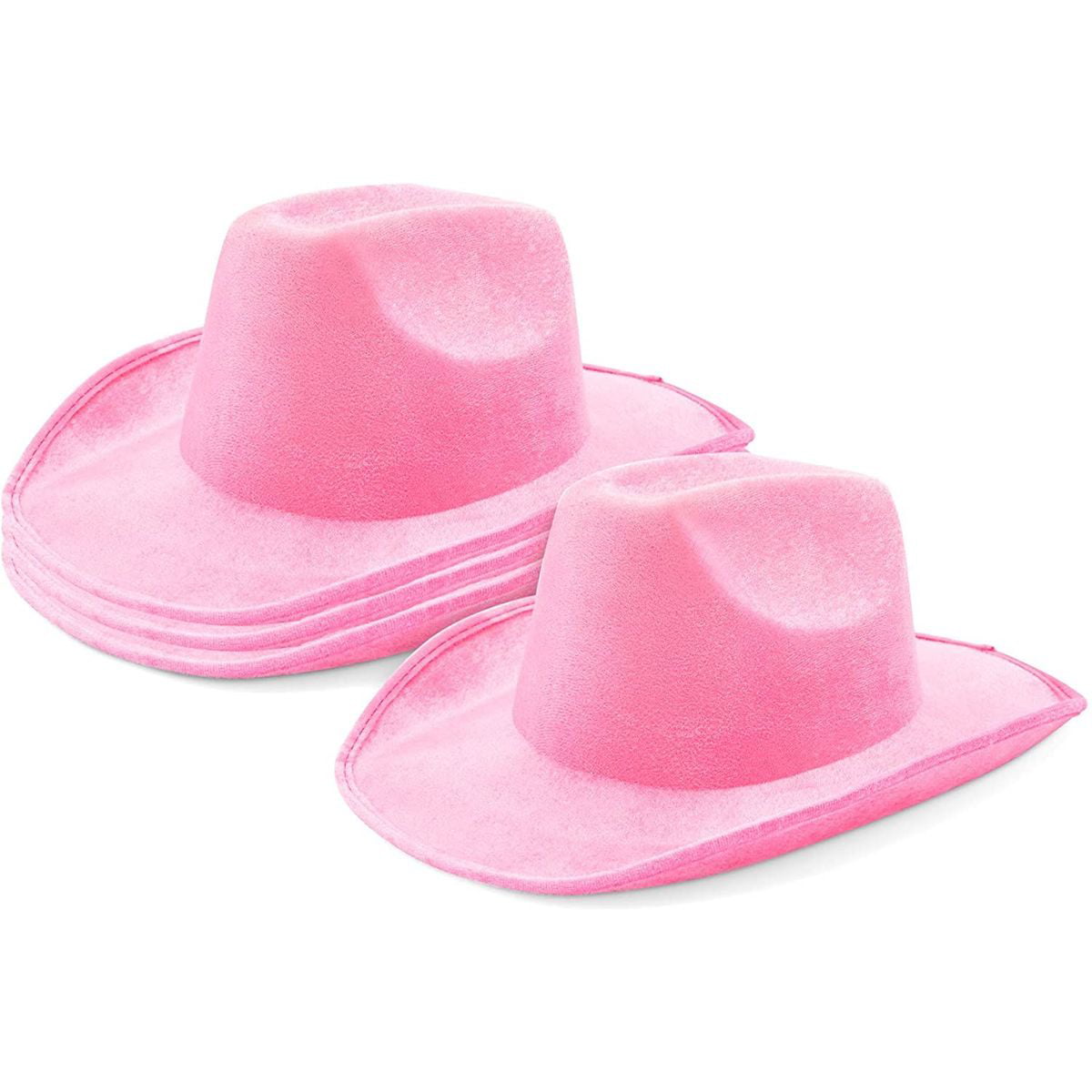 Teen Adult Size Hot Pink Western Cowboy Hat Cattleman Unisex Costume for Party
