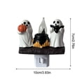 thumbnail image 3 of Ghost Campfire Nightlight, 2026 New Halloween Campfire Flickering Night Light,3D Spooky Fire Marshmallow Night Light for Halloween Decor(Pumpkin Ghost), 3 of 6