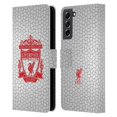 thumbnail image 1 of Head Case Designs Officially Licensed Liverpool Football Club Crest 2 White Pixel 2 Leather Book Wallet Case Cover Compatible with Samsung Galaxy S21 FE 5G, 1 of 6