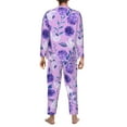 thumbnail image 5 of Kll Violet Sleepwear Mens Flannel Pajamas,Long Cotton Pj Set, 5 of 9
