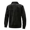 thumbnail image 3 of Yiliang Mens Suede Leather Jacket Zip Up Water Proof Coat Warm Insulated Fall and Winter Season Clothes,Black,M, 3 of 3