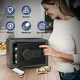 thumbnail image 3 of SRWTRCHRY 0.7 Cu. ft. Safe Box,Keys & Digital Keypad Lock, Home Safe for Money, Wall Mountable, Black, 3 of 12