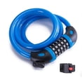 thumbnail image 2 of Candado para bicicleta, candado con cable, candado de seguridad con combinación de 5 dígitos, nivel de seguridad muy alto, candado para bicicleta de 1,2 mx 12 mm con soporte, 2 of 7