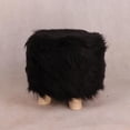 thumbnail image 2 of Funda de Taburete Redondoo Cubierta de Silccesorios Decorativos de Casera Negro - 30cm Zulema Protector de la cubierta del taburete redondo, 2 of 4