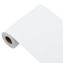 Uxcell 393"x5.9" Pure White Wallpaper, Peel and Stick Wallpaper, White Contact Paper Solid Color Vinyl Self-Adhesive Wall Paper Decorative for Wall Covering