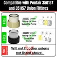 thumbnail image 2 of Captain O-Ring 6020018/350099 ORings Compatible with Pentair 350157/351157 Superflo Union Fitting & Sta-Rite SuperMax Adapter 3 Pack, 2 of 7