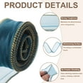 thumbnail image 3 of Uxcell Sheer Organza Ribbon, Gifts Wrap Ribbons with Golden Border for Wedding Party Blue, 3 of 5