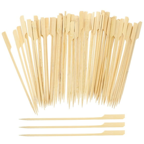 LEEYNEER 200 Pcs Barbecue Skewer Bbq Accessory Stir Marshmallow Roasting Sticks Kebab