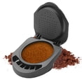 thumbnail image 1 of Tignapoo Universal Reusable Coffee Capsule Adapter for Dolce Gusto & Nespresso Machines with Spoon & Cleaning Brush - Eco-Friendly & Durable Design (Black - Type C), 1 of 6