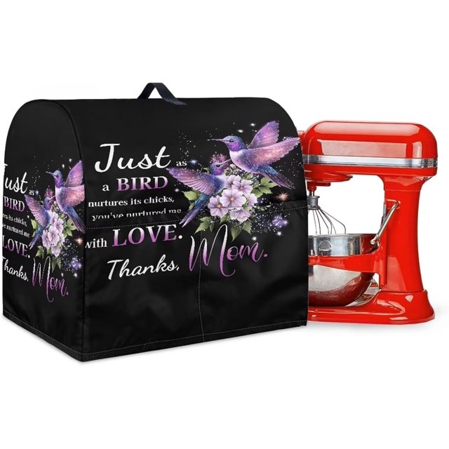 Stand Mixer Cover for Kitchen Hummingbird Mixer Covers for Mother's Day Decor Waterproof Fits All Tilt Head & Bowl Lift Models
