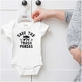 thumbnail image 5 of Save Trash Pandas Funny Raccoon Pun Romper Boys or Girls Infant Baby Brisco Brands 12M, 5 of 6