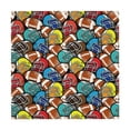 thumbnail image 6 of Wukai American Football Waterproof Tablecloth for Kitchen Dining, Fits Square Tables for 2-4 Seats -54"x54", 6 of 7