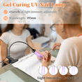thumbnail image 3 of Mini Manicure UV Glue Purple Light Curing Lamp With Book Clip Control Switch 3W Multi-purpose USB Lamp, 3 of 8