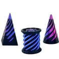 thumbnail image 2 of Spiral Toys - 3 Pack of Impossible Cones, Spiral Cones Fidget Toys Impossible Pyramid Penetration Toys, Suitable for Collectors, Desktop Decoration, G, 2 of 7