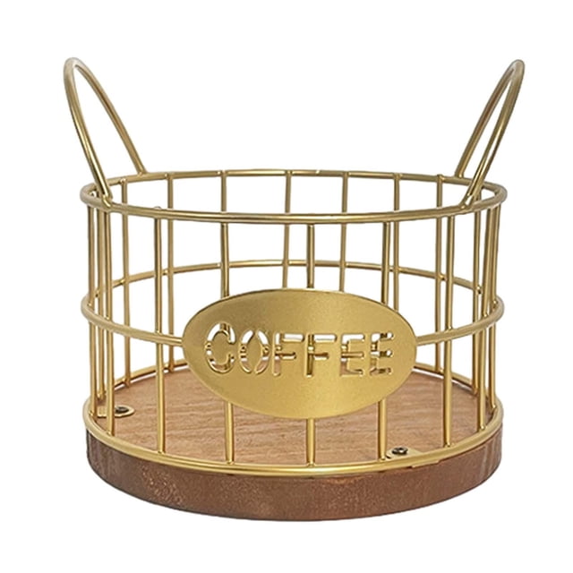 Abbracc Support de Capsules de Café Panier de Rangement pour Capsules de Café pour Cuisine Hôtel Or