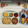 thumbnail image 5 of Set of 4 Divided Dinner Plates, 5 Compartments,Shatterproof Divider Plates, 5 of 5