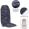 thumbnail image 6 of Back Massager with Heat, 10 Motors Vibration Seat Massager, Chair Massage Pad, Heated Chair Pad, Chair Warmer,Gifts for Elderly, Mom, Dad (Gray), 6 of 14
