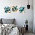 thumbnail image 5 of ZHONGYUTONG 3 Piece Flower Canvas Wall Art Butterfly and Lotus Pictures Wall Decor Floral Painting for Living Room Decor Framed (12.00" x 12.00" x 3PCS), 5 of 5