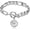 09-White gold coin, variant on Gold Heart Bracelets for Women Gold Chunky Link Chain Bracelet Puffy Heart Charm Bracelet Adjustable Thick Chunky Gold Bracelets