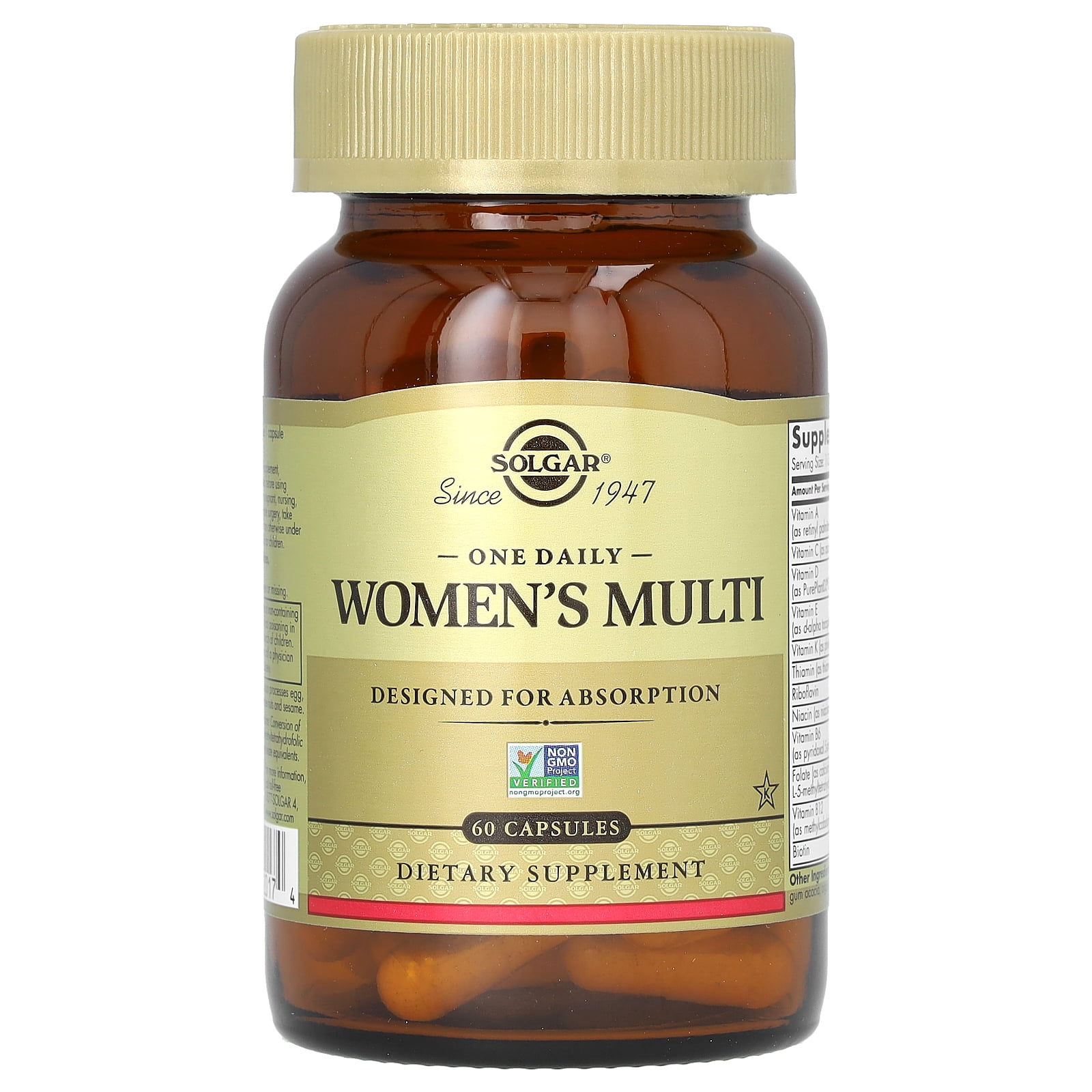 Solgar One Daily Women's Multivitamin, 60 Capsules
