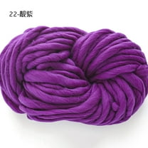 Zhuge Premium Super Bulky Merino Yarn | 250-Grams of 100% Wool Yarn Chunky Weight, Thick Wool Yarn for Knitting, Crochet, Blanket,Weaving,Purple