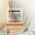 thumbnail image 5 of Best Godparents Gift, Godparents Gift From Godson Goddaughter, Thank You Appreciate Gift For Godparents, To My Godparents Acrylic Desk Sign Decor, 5 of 6