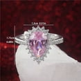 thumbnail image 3 of HOOUN Fashion Women 925 Silver Ring Cubic Zircon Wedding Jewelry Gifts Sz 6-10-#4-7, 3 of 5