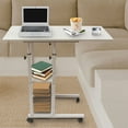 thumbnail image 6 of C Shaped Height Adjustable Chair Side Table TV Tray Laptop Desk Sofa Bed W/Wheel, 6 of 24