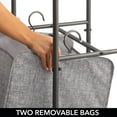 thumbnail image 5 of mDesign Vertical Portable Laundry Hamper Basket - Metal Frame - Black, 5 of 7