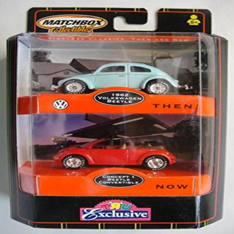 TWO MATCHBOX ROAD TRIP SERIES RED '62 VOLKSWAGEN BEETLE MONMC LOW US SHIPPING A 