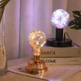 thumbnail image 4 of Bombilla LED creativa de amor dorado Rojo Verde base oro rosa, 4 of 5