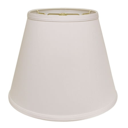 16" White Empire Deep Slanted No Slub Lampshade
