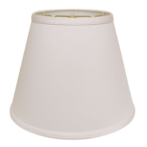 16" White Empire Deep Slanted No Slub Lampshade