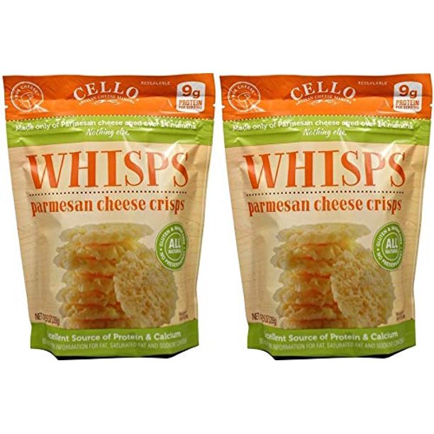 Whisps Parmesan Cheese Crisps Keto Snack, Gluten Free, Sugar Free, Low Carb, High Protein