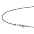 thumbnail image 3 of JewelStop 14k Solid White Gold 1.5 mm Sparkle Chain Anklet, Lobster Claw Clasp - 10 Inches, 1.7gr., 3 of 5