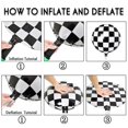 thumbnail image 2 of 10pcs 18inch Racing Car Balloon Checkerboard Mylar Balloon Foil Balloon Black White Checkered Helium Balloon, 2 of 5