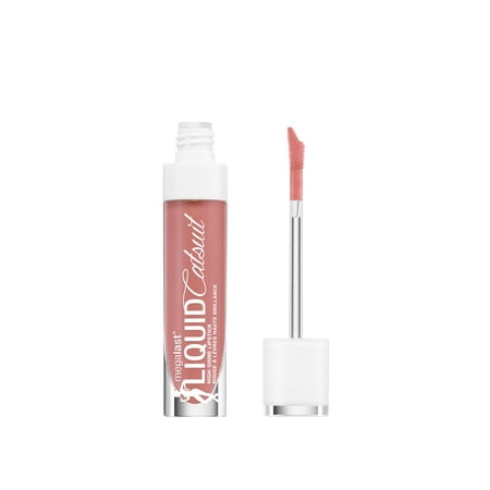 wet n wild MegaLast Liquid Catsuit High-Shine Lipstick, Peach Stole My Look