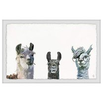 Marmont Hill Llama Squad Framed Painting Print