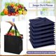 thumbnail image 3 of 6 Piezas Bolsas de Compras Aisladas, Bolsas Térmicas Reutilizables con Cierre Superior, Adecuado para Alimentos Fríos y Calientes, Picnics y Compras (Azul púrpura), 3 of 4