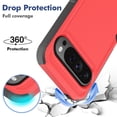 thumbnail image 5 of Dteck Case for Google Pixel 9 Pro XL,Military Grade Protection Silicone + PC Case Shockproof Back Cover for Google Pixel 9 Pro XL,Red, 5 of 5