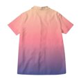 thumbnail image 4 of Agkizg Women's Collared Short Sleeve T Shirt Loose Fitting Slub Linen Casual Fashion Basic Top, 4 of 5