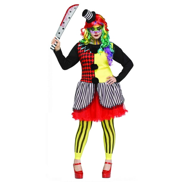 Halloween Woman's Freakshow Clown Adult Costume Size XL by Fun World