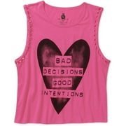 Juniors' Braided Sleeveless Tank