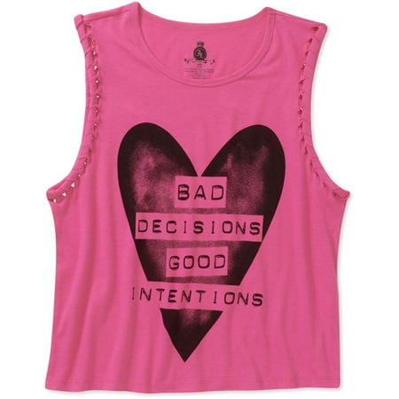 Juniors' Braided Sleeveless Tank