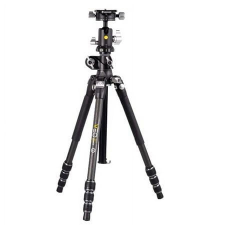 UPC: 0026196354710 | VEO 3T+ 264CB 160S 4-Section Carbon Fiber Travel Tripod with Ball Head Black
