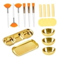 thumbnail image 4 of Kit de 23 esponjas para esteticista, cuencos profesionales para mezclar mascarillas faciales. Oro, 4 of 9