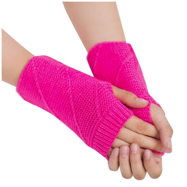 XZNGL Fingerless Gloves for Women Winter Women Girl Knitted Arm Fingerless  Keep Warm Winter Gloves Soft Warm Mitten Gloves Winter Women Warm